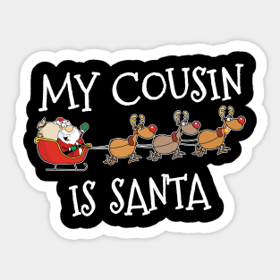 Matching family Christmas outfit Cousin Sticker